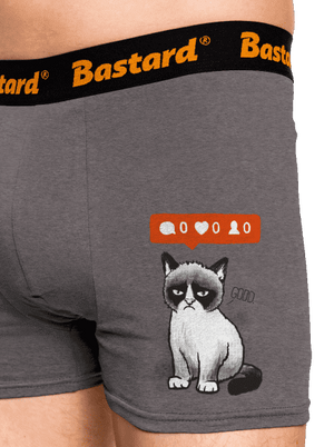 Grumpy boxeralsó Gray Melange