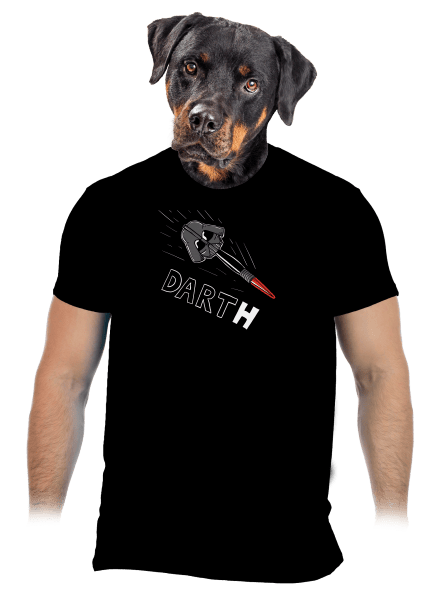 Dart(h) férfi póló Black
