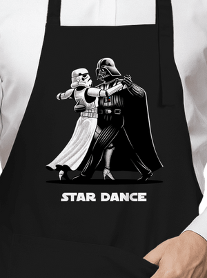 Star dance kötény Black