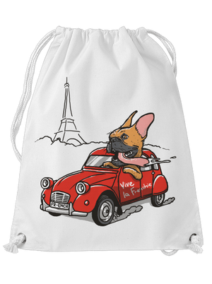 Francia buldog hátizsák White