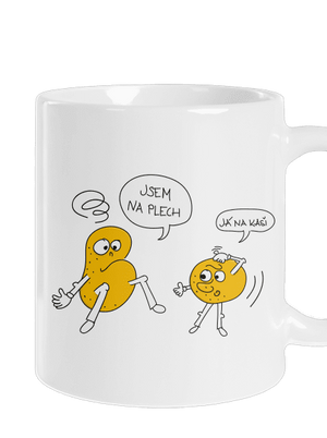 Részeg krumpli hagyományos bögre White