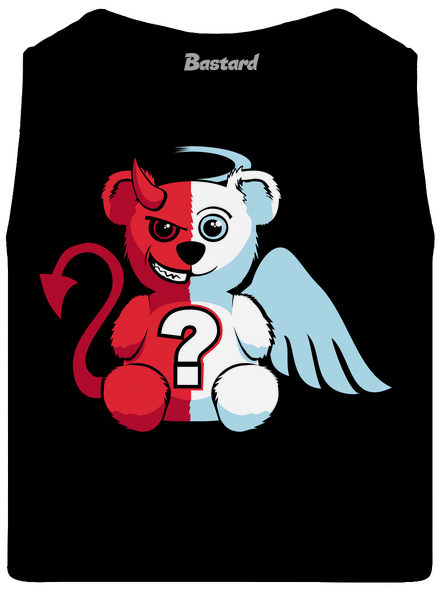 Angyal vagy ördög férfi trikó Black