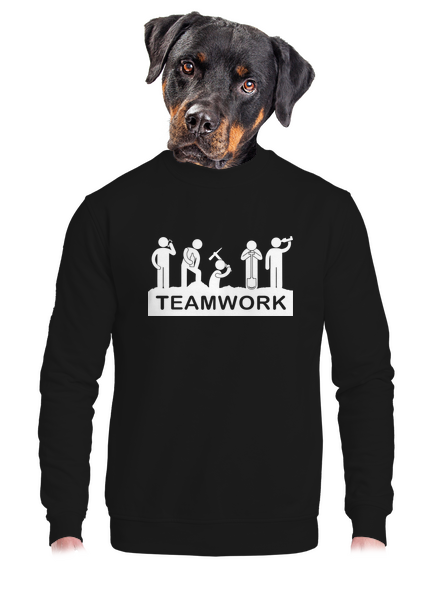 Csapatmunka unisex crewneck Black