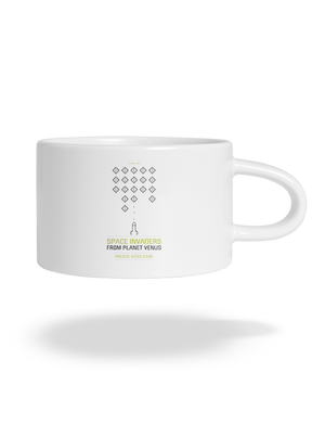 Space Invaders macaron bögre White