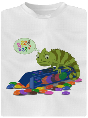 Zavart kaméleon férfi sportpóló White