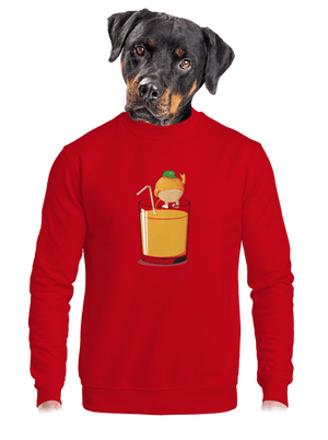 Részeg narancs unisex crewneck Red