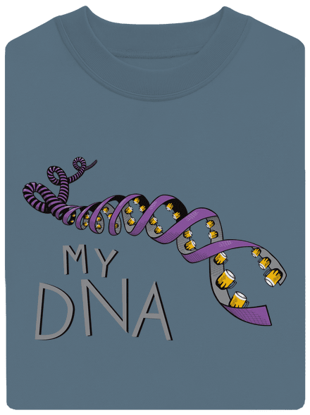 My DNA unisex crewneck Nordic Blue