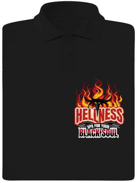 Hellness férfi pólóingek Black