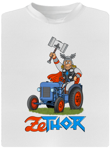 ZeThor gyerek sport póló White