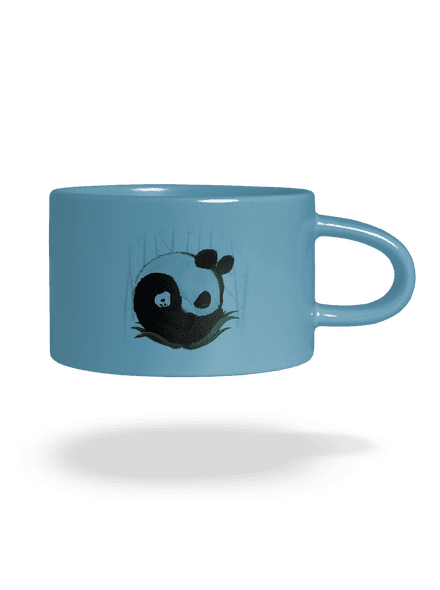 Két alvó panda macaron bögre Blue Macaron