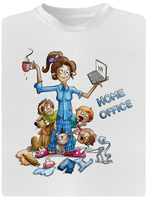 Anyukák home office gyerek sport póló White