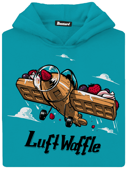 Luftwaffle gyerek kenguruzsebes pulóver Hawaiian Blue