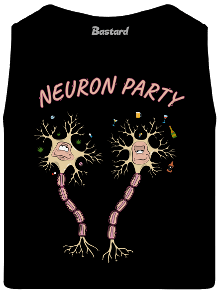 Neuron party férfi trikó Black