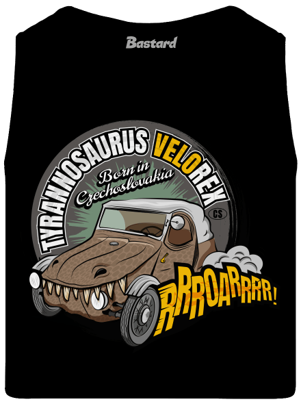 Tyrannosaurus Velorex férfi trikó Black