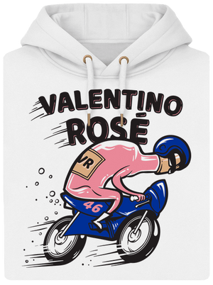 Valentino Rosé unisex prémium pulóver Snowwhite