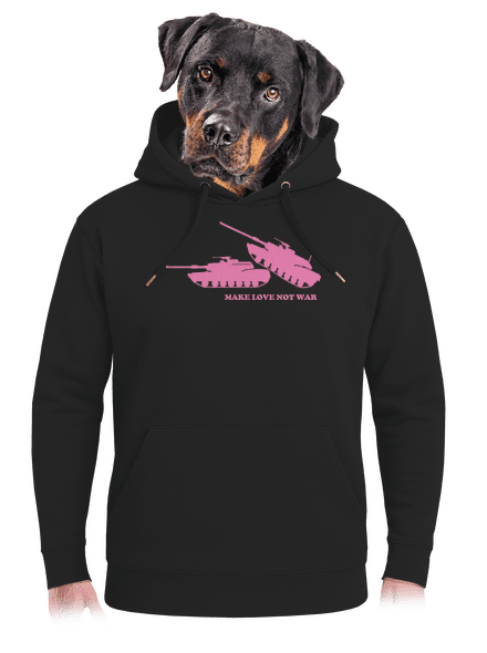 Tankok unisex prémium pulóver Dark Black