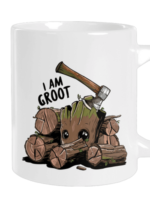 I Am Groot nagy bögre White