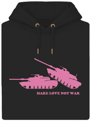 Tankok unisex prémium pulóver Dark Black