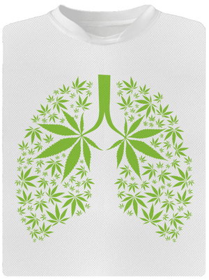 Gandzsa tüdő férfi sportpóló White