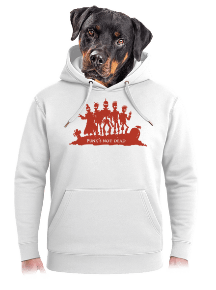 Punks not dead! unisex prémium pulóver Snowwhite