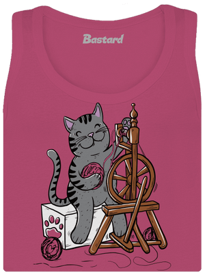 Dorombol a macska klasszikus női trikó Magenta