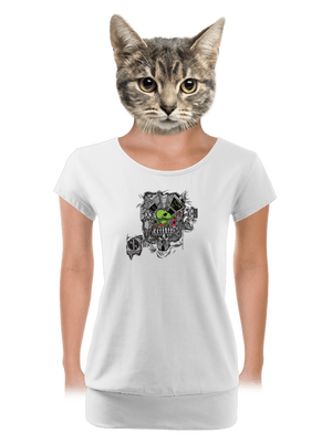 női póló elasztikus alsó szegéllyel