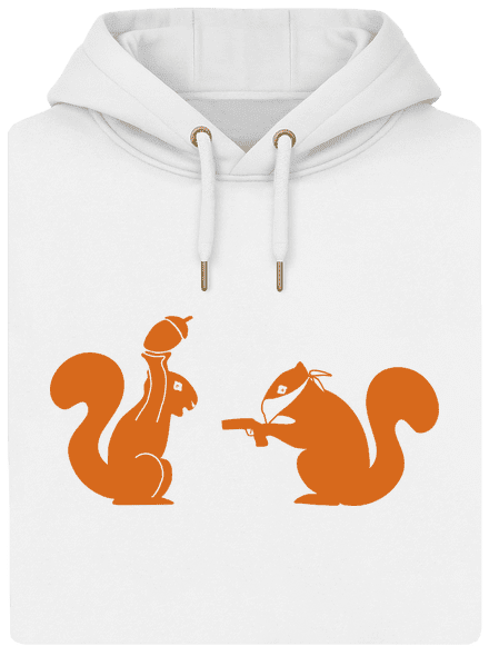 Mókusok unisex prémium pulóver Snowwhite