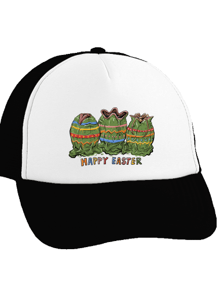 Happy easter teherautós sapka Black cap