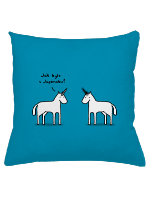 Pornókürt párna Blue Turquoise