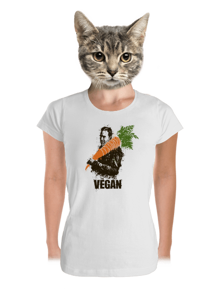 Vegán prémium női póló White