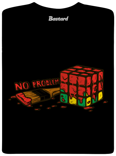 No problem gyerek póló Black