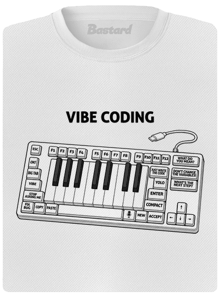 Vibe coding női sportpóló White
