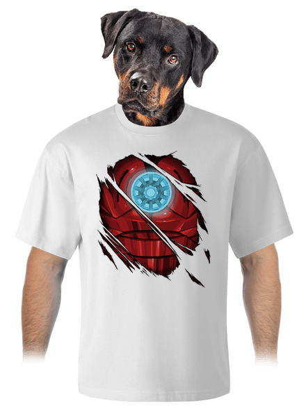 Ironman unisex túlméretezett póló White