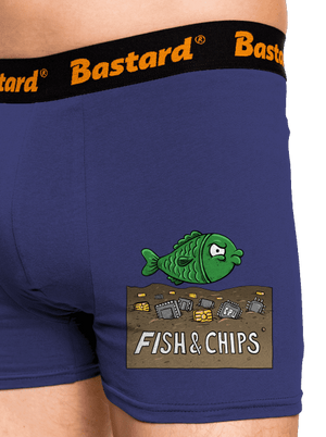 Fish and IT chips boxeralsó Blue Navy