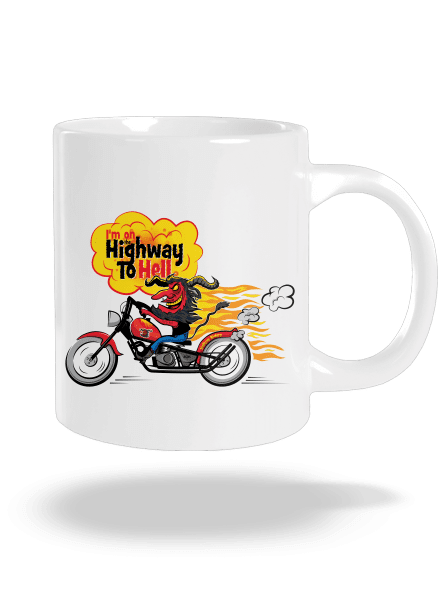 Highway to hell nagy bögre White