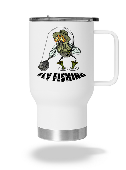 Fly fishing termosz bögre White