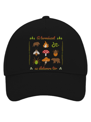 A természet az életemre tör baseballsapka Black