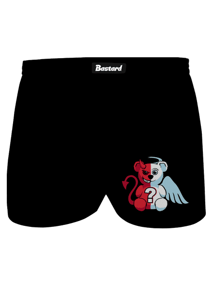 Angyal vagy ördög férfi alsó nadrág Black