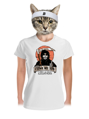 I love my job női sportpóló White