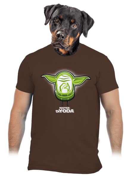 Master DiYoda férfi póló Brown