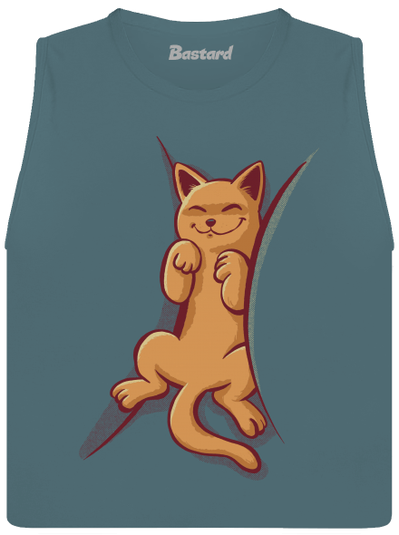 Alvó cica női bővített trikó Heather Deep Teal