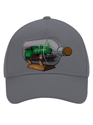 Mozdony egy palackban baseballsapka Graphite grey