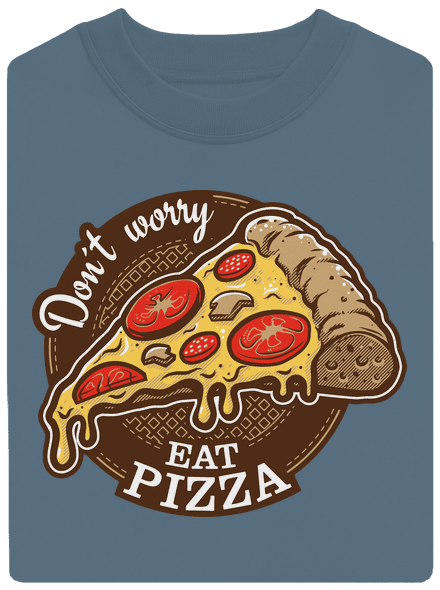 Pizza unisex crewneck Nordic Blue