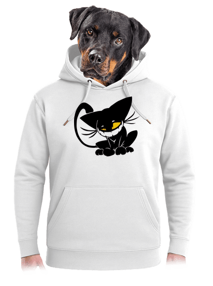 Evil cat unisex prémium pulóver Snowwhite