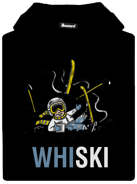 Whiski gyerek kenguruzsebes pulóver Black