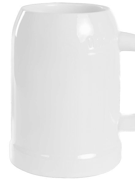 Nyomtatás nélkül söröskorsó White