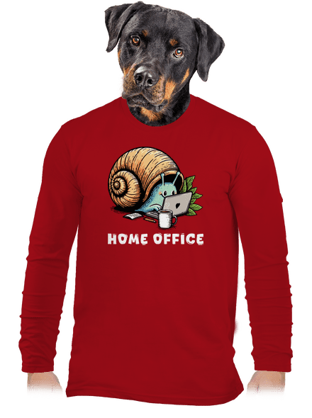Sneka home office férfi hosszú ujjú póló Red
