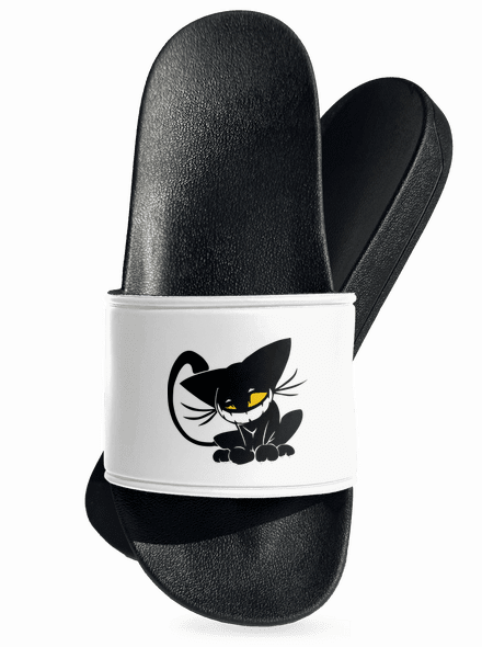 Evil cat papucs White