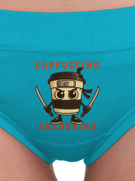 Cappuccino Assasino – Italian Brainrot női bugyik Turquoise