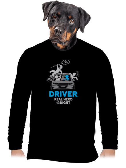 Driver férfi hosszú ujjú póló Black